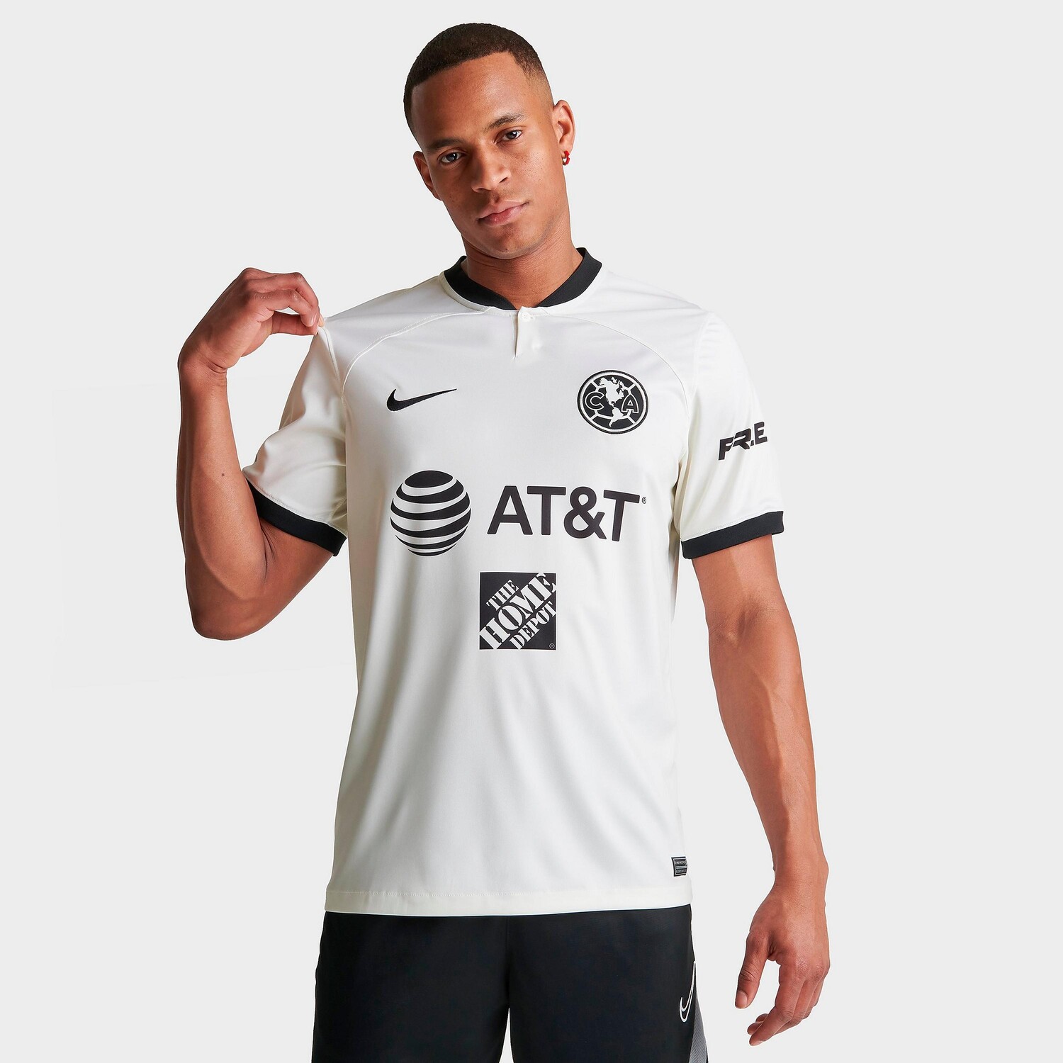 

Мужская футбольная майка Nike Dri-FIT Club América 2022-23 Stadium Third, кремовый