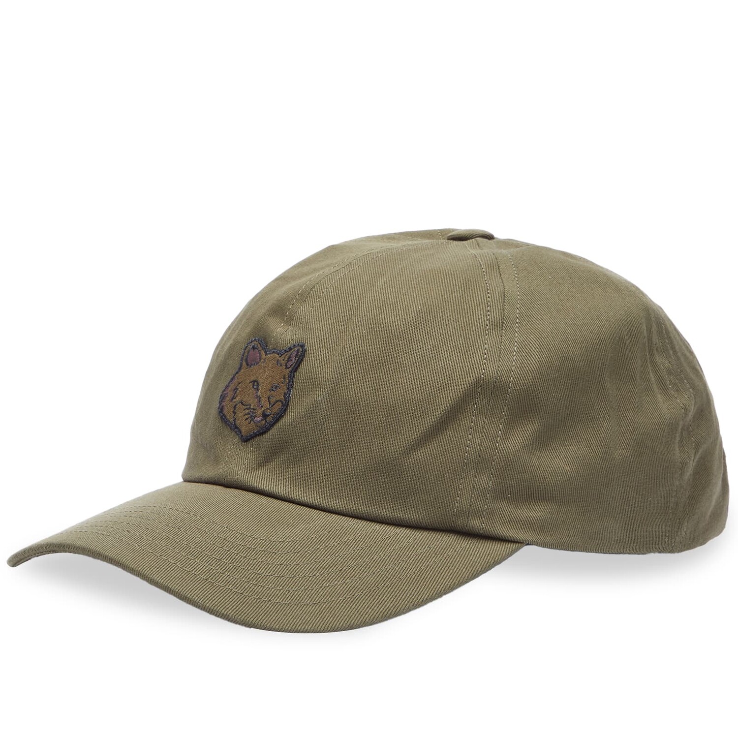 

Бейсболка Maison Kitsune Fox Head Patch 6P, хаки