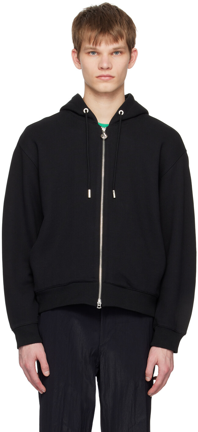 

Черный худи с вышивкой Solid Homme