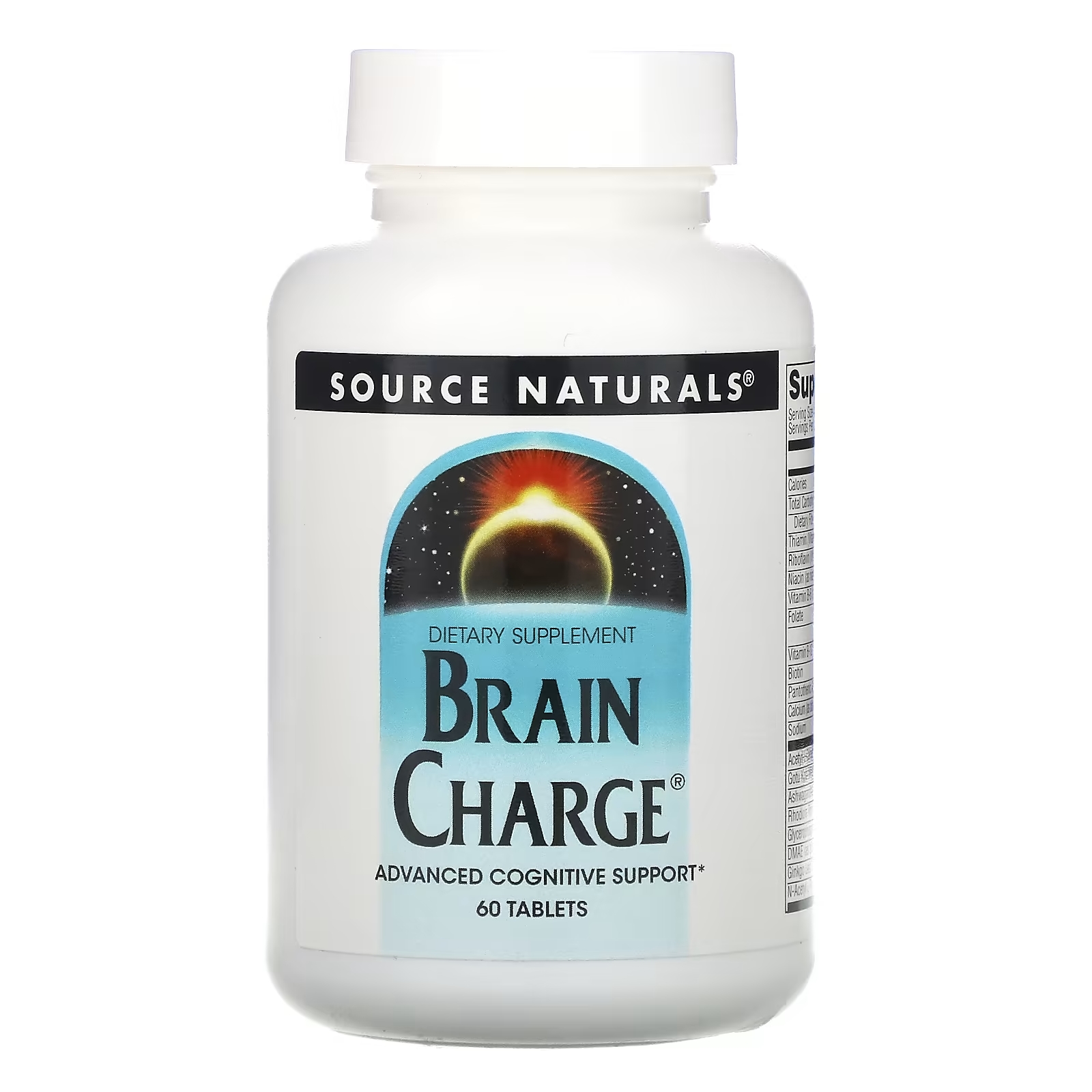 цена Source Naturals Brain Charge, 60 таблеток