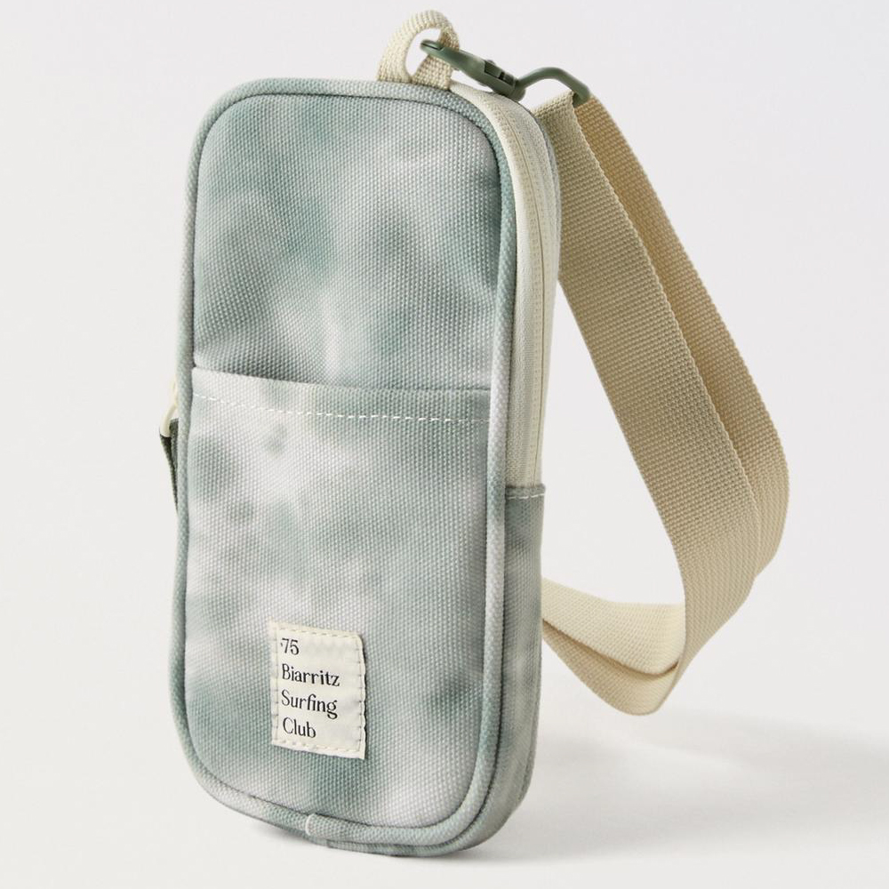 Чехол Zara Tie-dye Mobile Phone, серо-зеленый летняя сумка через плечо на пояс тай дай