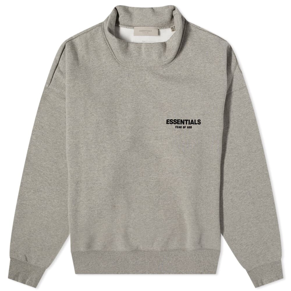 

Толстовка FEAR OF GOD ESSENTIALS Logo Mock Neck Sweat, Серый