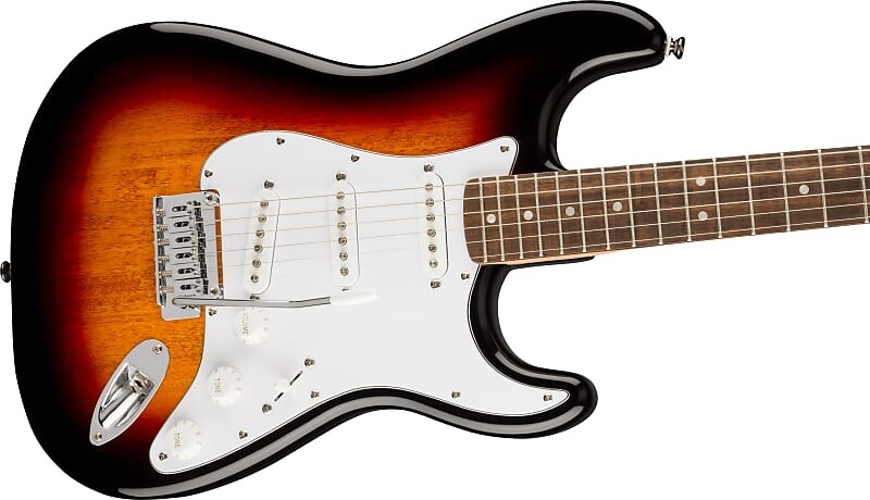 

Squier Affinity Series Stratocaster, лавровый гриф, белая накладка, 3 цвета Sunburst Fender 0378000500