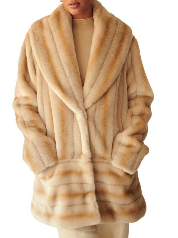 

Шуба Marei1998 Labiatea из искусственного меха, beige
