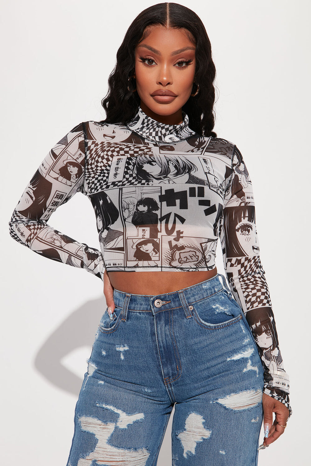 

Топ Fashion Nova SB8461, черный