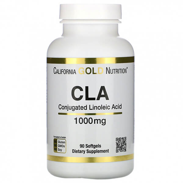 Конъюгированная линолевая кислота California Gold Nutrition 1000 мг, 90 капсул gat cla 1250 конъюгированная линолевая кислота 90 мягких желатиновых капсул с жидкостью