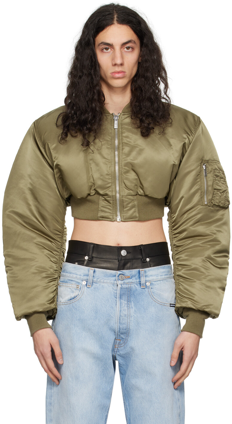 

Двусторонний бомбер Alpha Industries Edition цвета хаки и серого VTMNTS