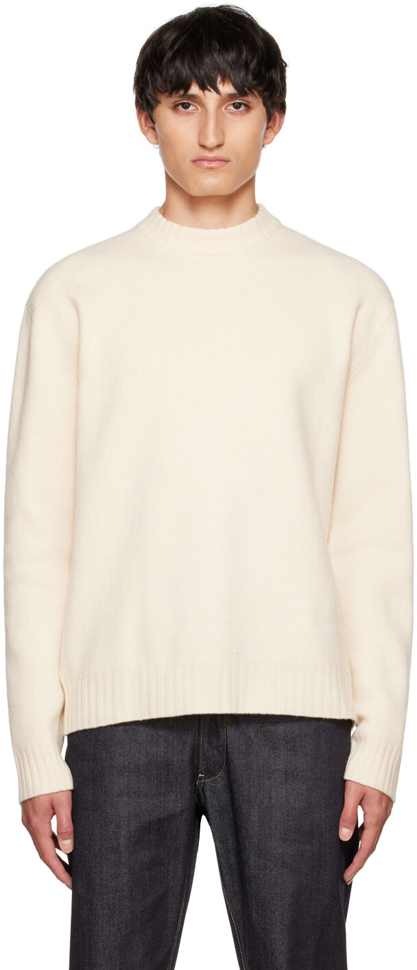 

Бежевый шерстяной свитер Jil Sander
