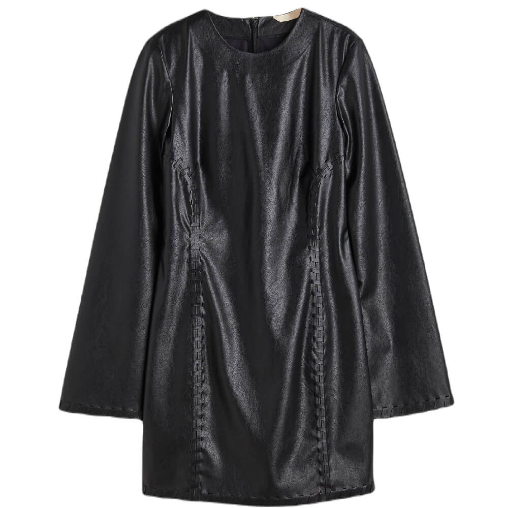 цена Мини-платье H&M Long-sleeved Bodycon, черный