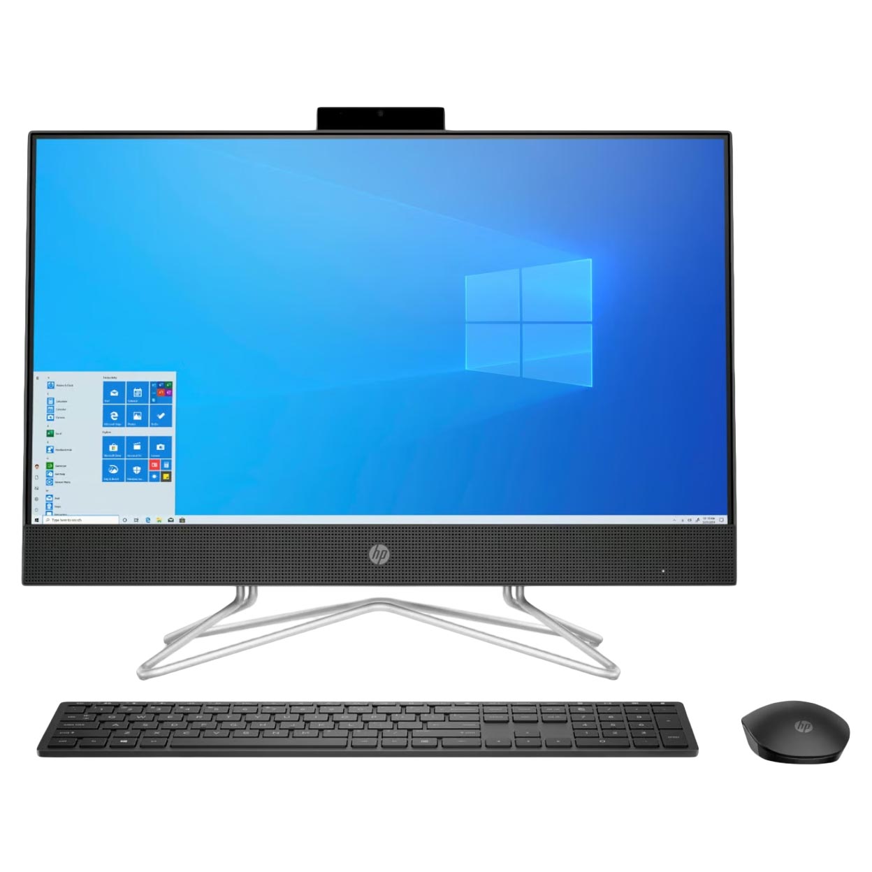 Моноблок HP Bundle AIO 24-DF1013NE, 23.8″ Сенсорный, 8Гб/512Гб, i5-1135G7, черный, английская клавиатура - фото