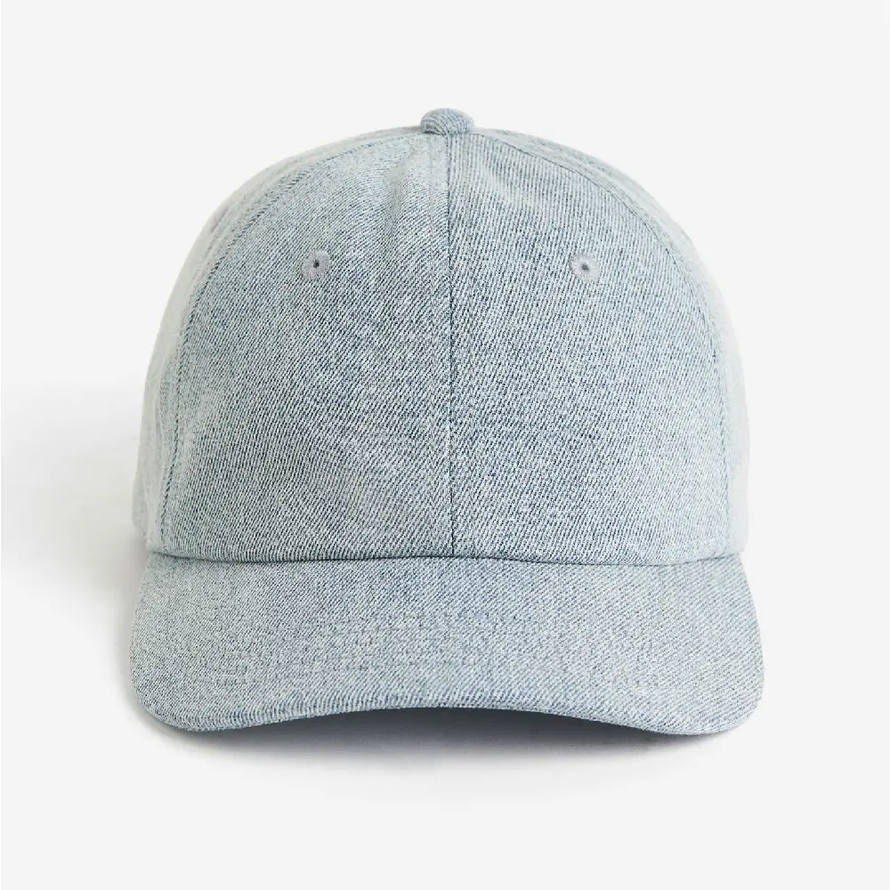 

Бейсболка H&M Cotton Denim, голубой