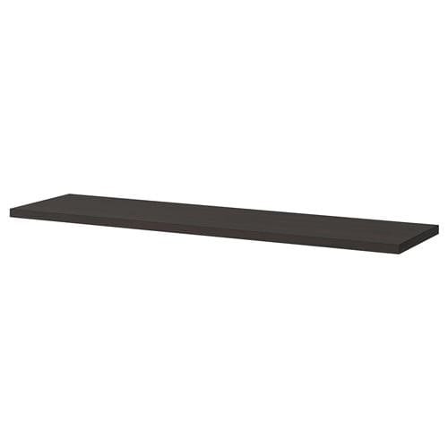 Полка навесная Ikea Bergshult, 120x30 см, черно-коричневый