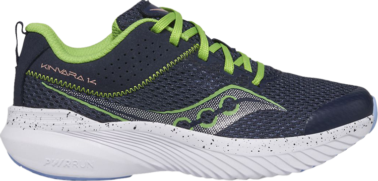 

Кроссовки Saucony Kinvara 14 Big Kid Navy Green, синий