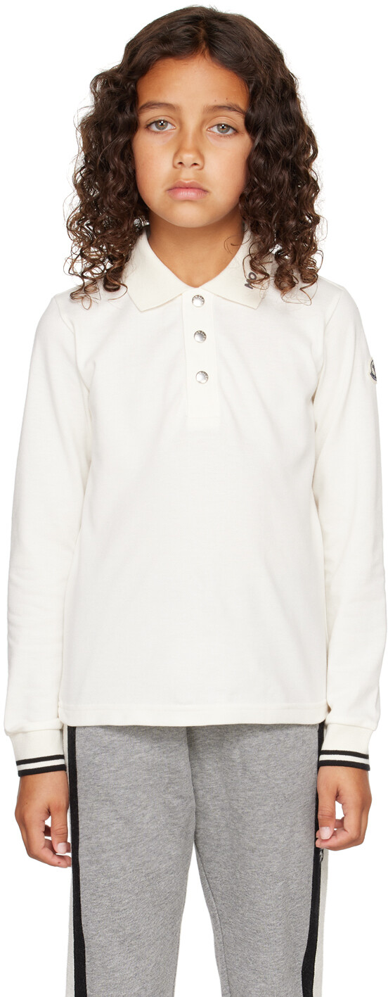 

Детская футболка-поло Off-White с длинным рукавом Moncler Enfant