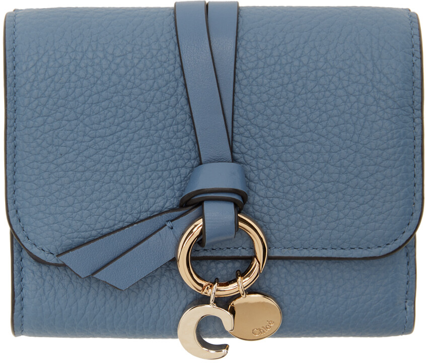 

Маленький кошелек Trifold синего цвета Alphabet Chloé