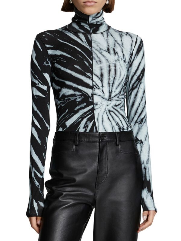 

Футболка с Длинным Рукавом Proenza Schouler с принтом, white / label / black
