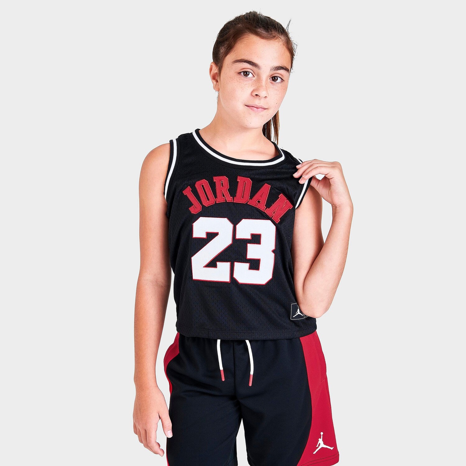 

Укороченная майка Jordan для девочек, черный