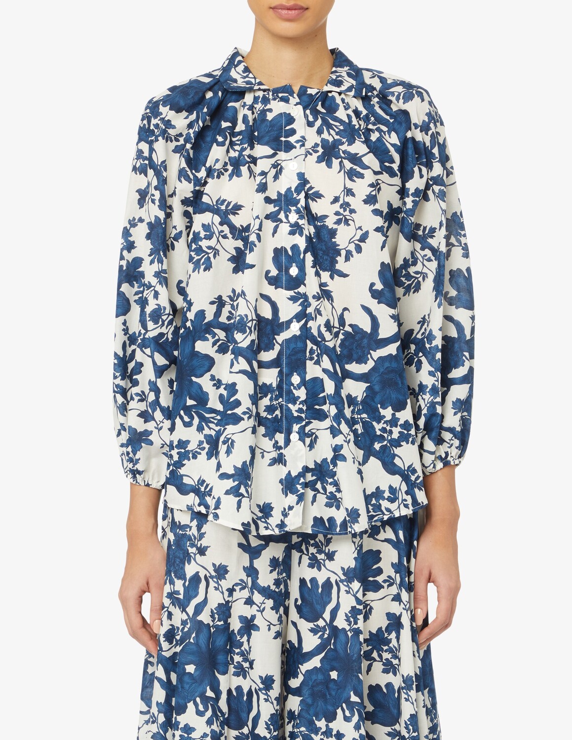 

Рубашка Афродита из хлопка LAVI Couture, синий