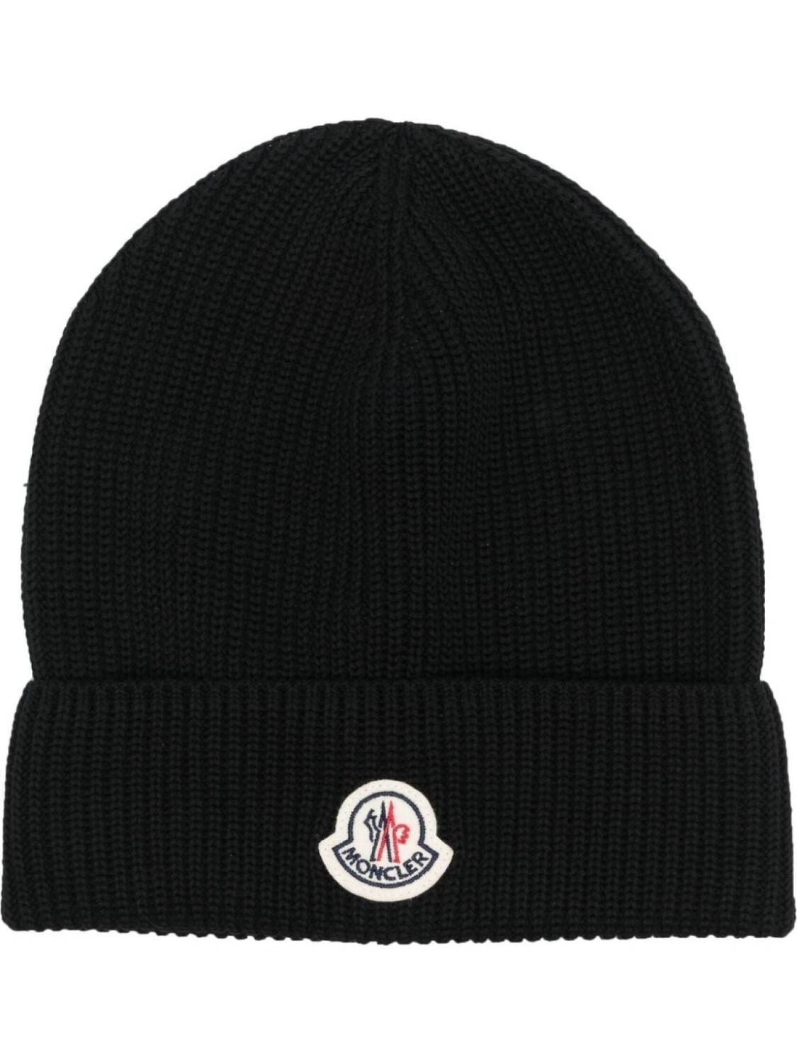 

Moncler шапка бини с нашивкой-логотипом, черный
