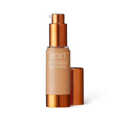 

EX1 Cosmetics Invisiwear Liquid Full Coverage Foundation Makeup Shade 8.0 — веганский, без масел и отдушек, дерматологически и клинически протестирован