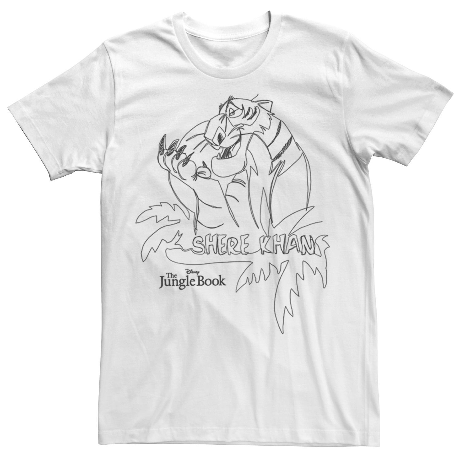 цена Мужская футболка Disney's The Jungle Book с рисунком Шер Хана Licensed Character
