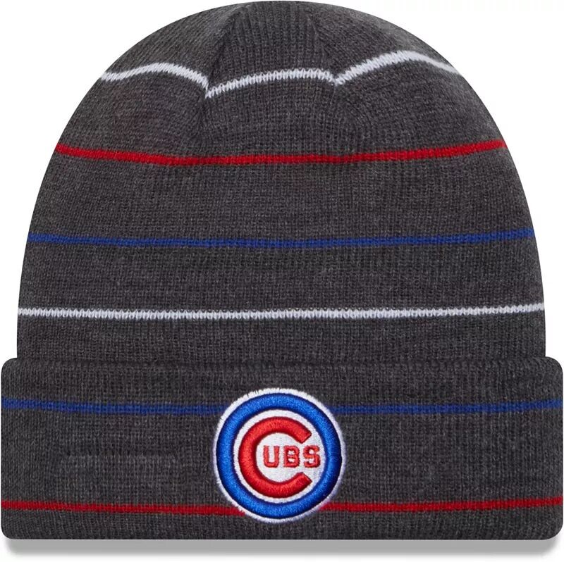 

Мужская синяя вязаная шапка New Era Chicago Cubs Blue Row