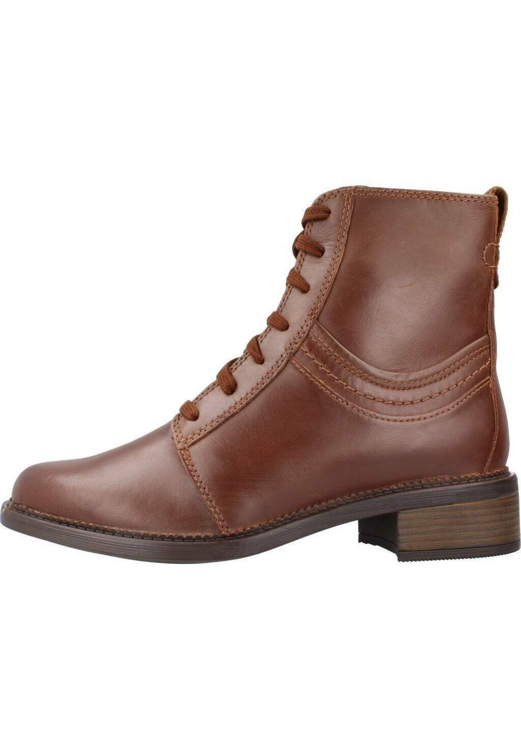 

Ботильоны на шнуровке Clarks, коричневый