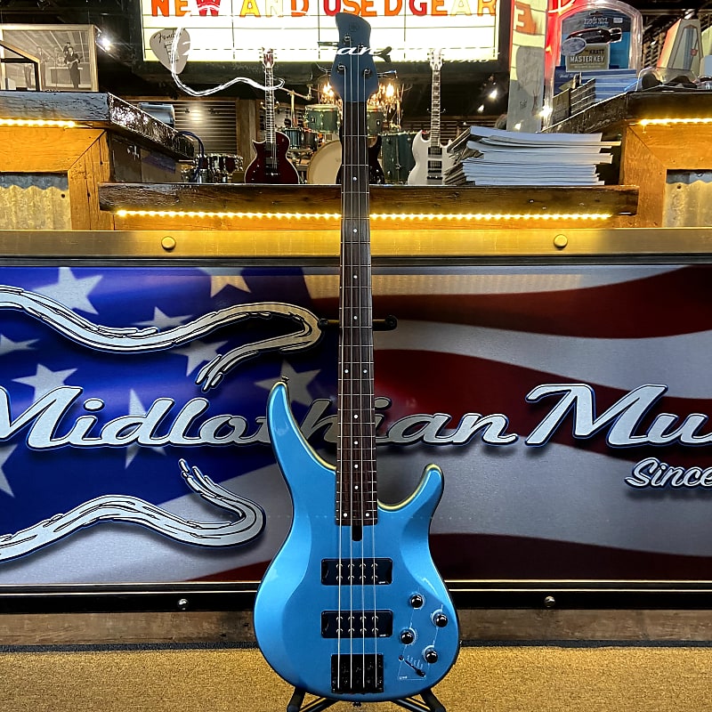 цена Басс гитара Yamaha TRBX304 Bass Guitar - 4-String Bass Guitar - Factory Blue Gloss Finish