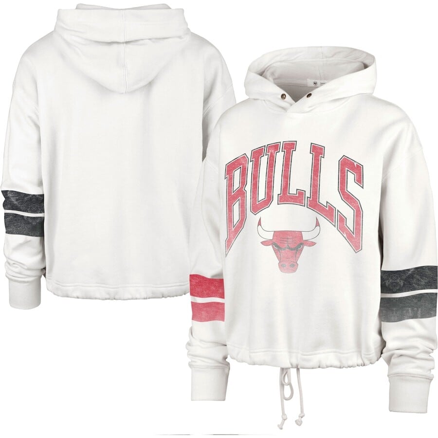 

Пуловер с капюшоном 47 Chicago Bulls, кремовый