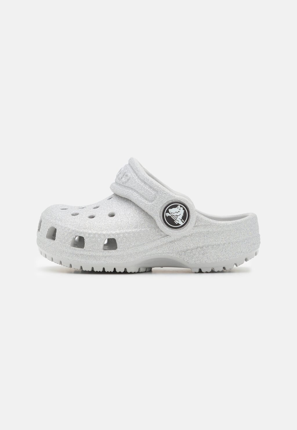 Шлепанцы CLASSIC Crocs, цвет silver glitter