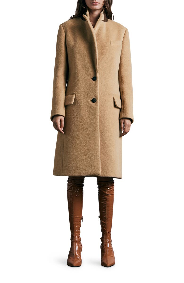 

Пальто верблюжьего цвета из смесовой шерсти ICONS Wooster RAG & BONE