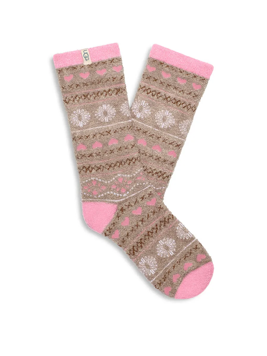 

Носки Leslie с графическим принтом Ugg, цвет Putty Fairisle