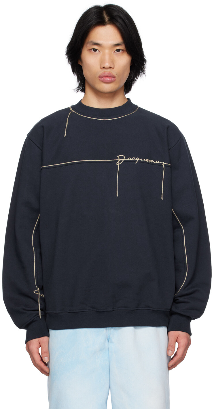 

Темно-синий Толстовка Le Raphia 'Le Sweatshirt Fio' Jacquemus