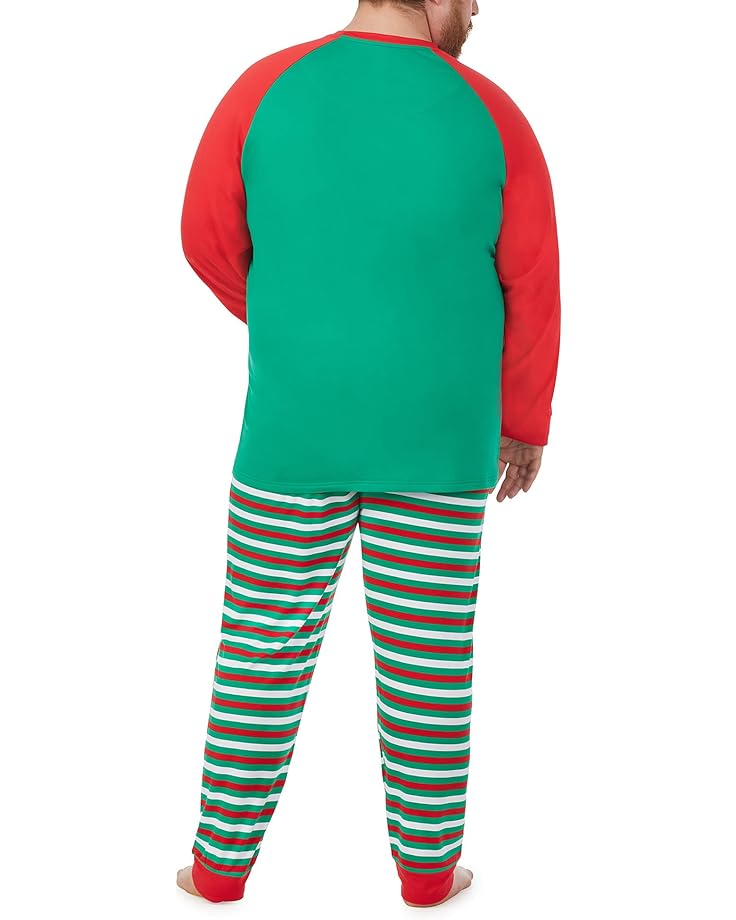 Пижамный комплект Pajamarama Big & Tall Elf Long PJ Set, цвет Holiday Stripe