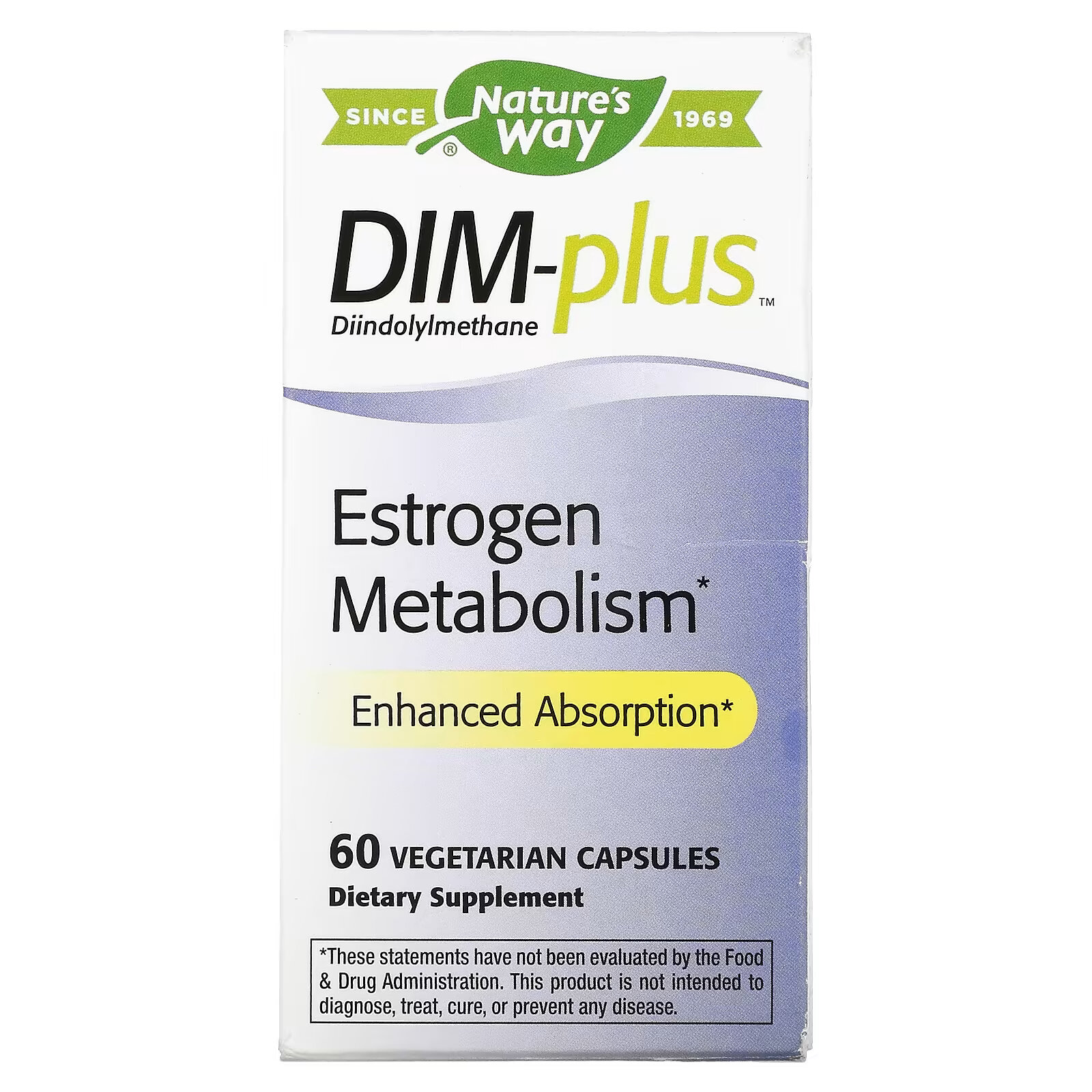 цена Nature's Way, DIM-Plus, Метаболизм эстрогенов, 60 вегетарианских капсул