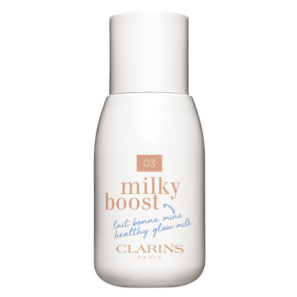 Тональный крем Clarins Milky Boost, оттенок 03 Cashew глубокоувлажняющее молочко для лица hyalcollabo q10 milky lotion 145мл