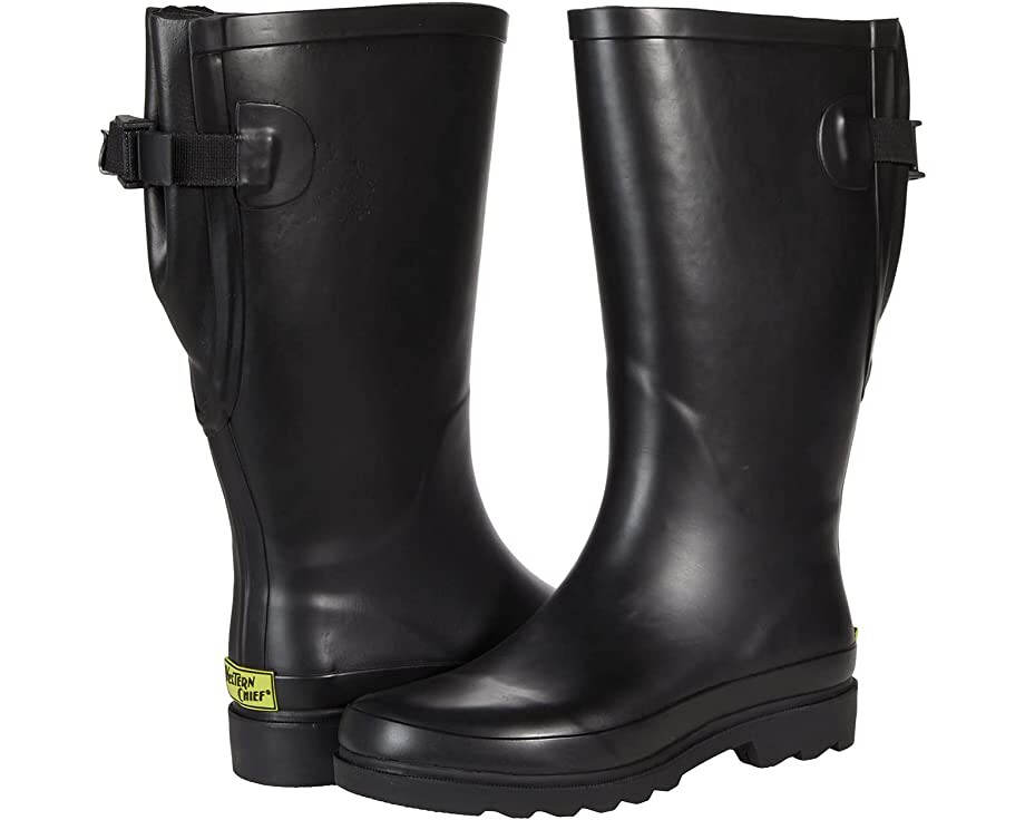 

Ботинки Waterproof Printed Wide Calf Rain Boot Western Chief, черный