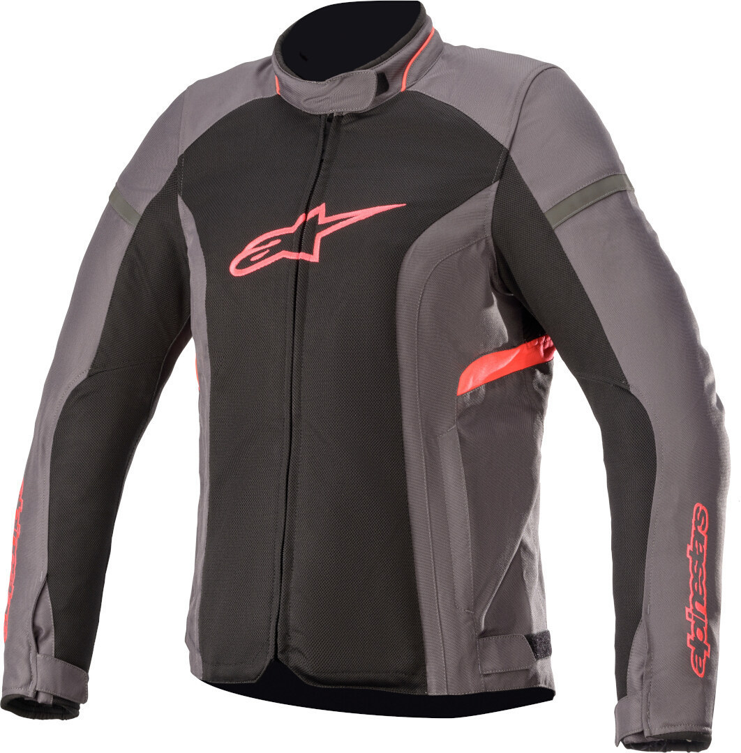 Женская мотоциклетная текстильная куртка Alpinestars Stella T-Kira V2 Air, черный/серый/розовый водонепроницаемая женская мотоциклетная текстильная куртка alpinestars stella t kira v2 черный белый