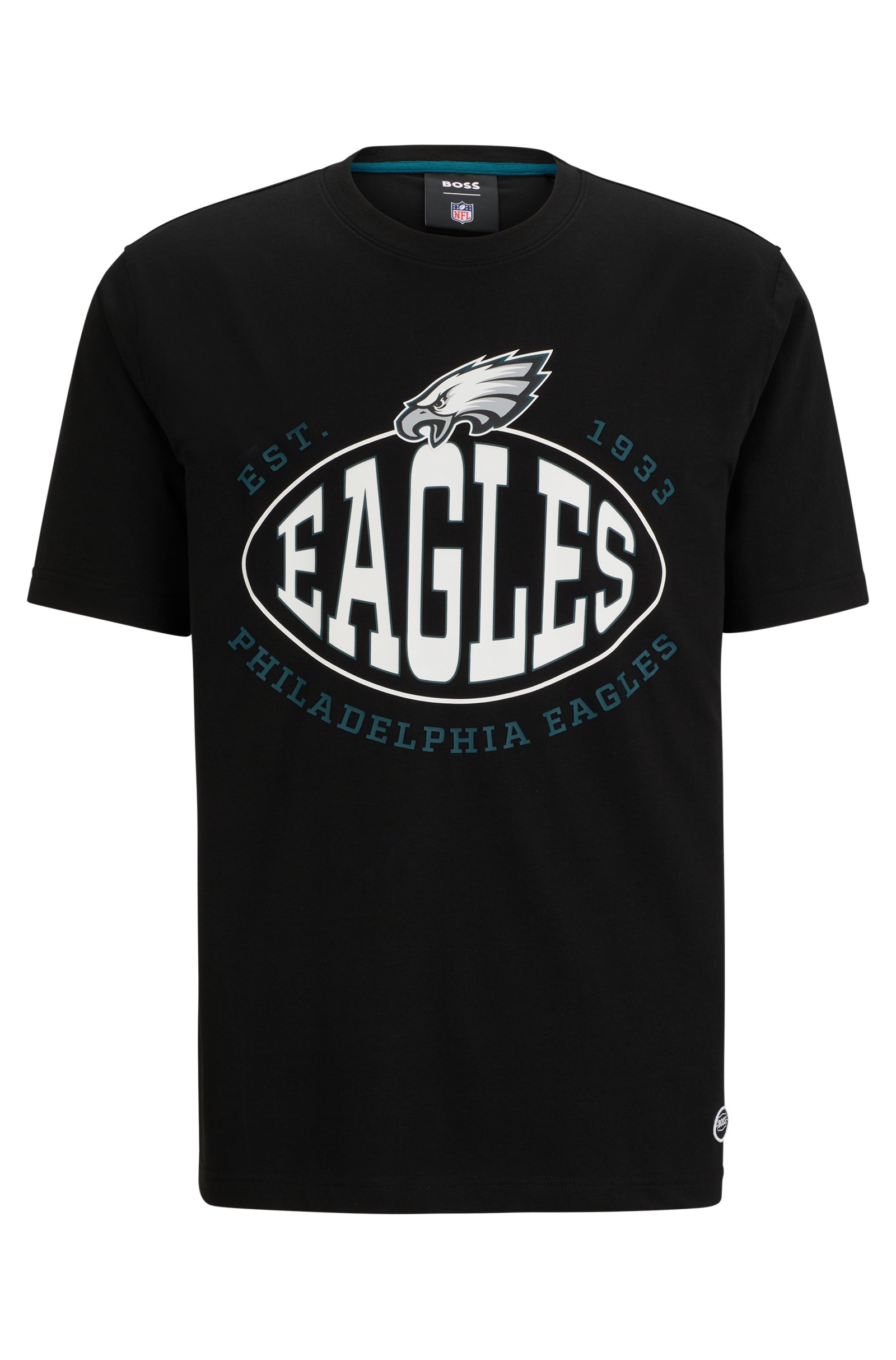 Футболка Boss X Nfl Stretch-cotton Collaborative Branding, Eagles