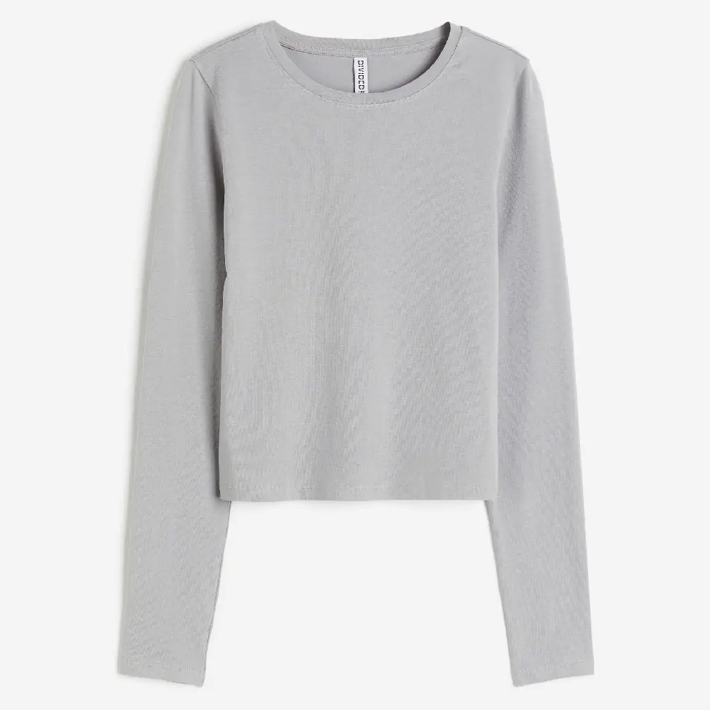 

Лонгслив H&M Printed Berkeley University, светло-серый
