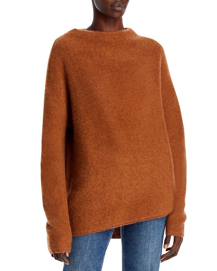 

Свитер из матового кашемира с воротником под горло — 100% эксклюзив C by Bloomingdale's Cashmere, Коричневый
