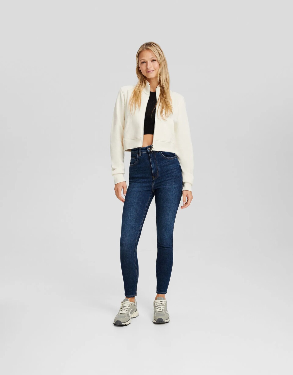

Джинсы Super High Waist Skinny, синий