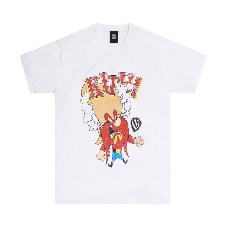 

Футболка Kith x Looney Tunes Yosemite Sam Vintage Tee 'White', белый