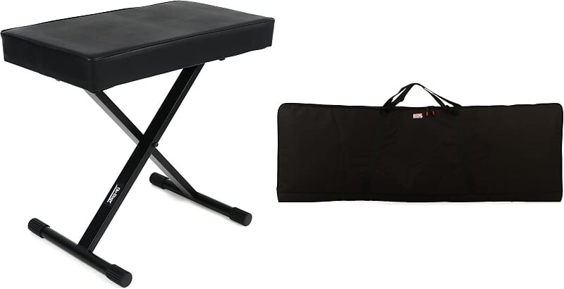 

Скамья On-Stage KT7800+ Deluxe X-Style Bench Bundle с Gator GKBE-88 Economy Keyboard Gig Bag On-Stage + Gator KT7800+=1 GKBE-88=1