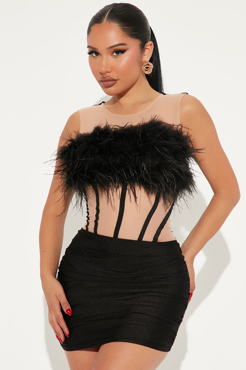 

Мини платье Fashion Nova DND52172, черный