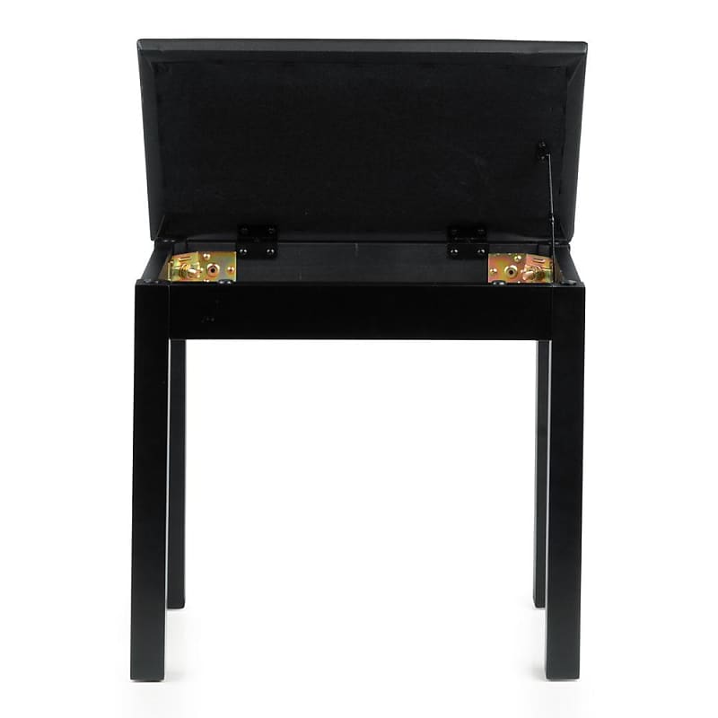 Деревянная скамья для клавиатуры и фортепиано Gator Deluxe с откидным отсеком для хранения - черный Deluxe Keyboard & Piano Bench with Flip-Up Storage Compartment – Black Color