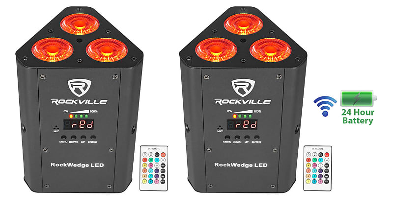 Светодиод Rockville RockWedge LED RGBWA + UV цена и фото