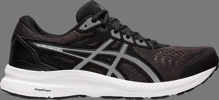 Кроссовки gel contend 8 'black white' Asics, черный - фото