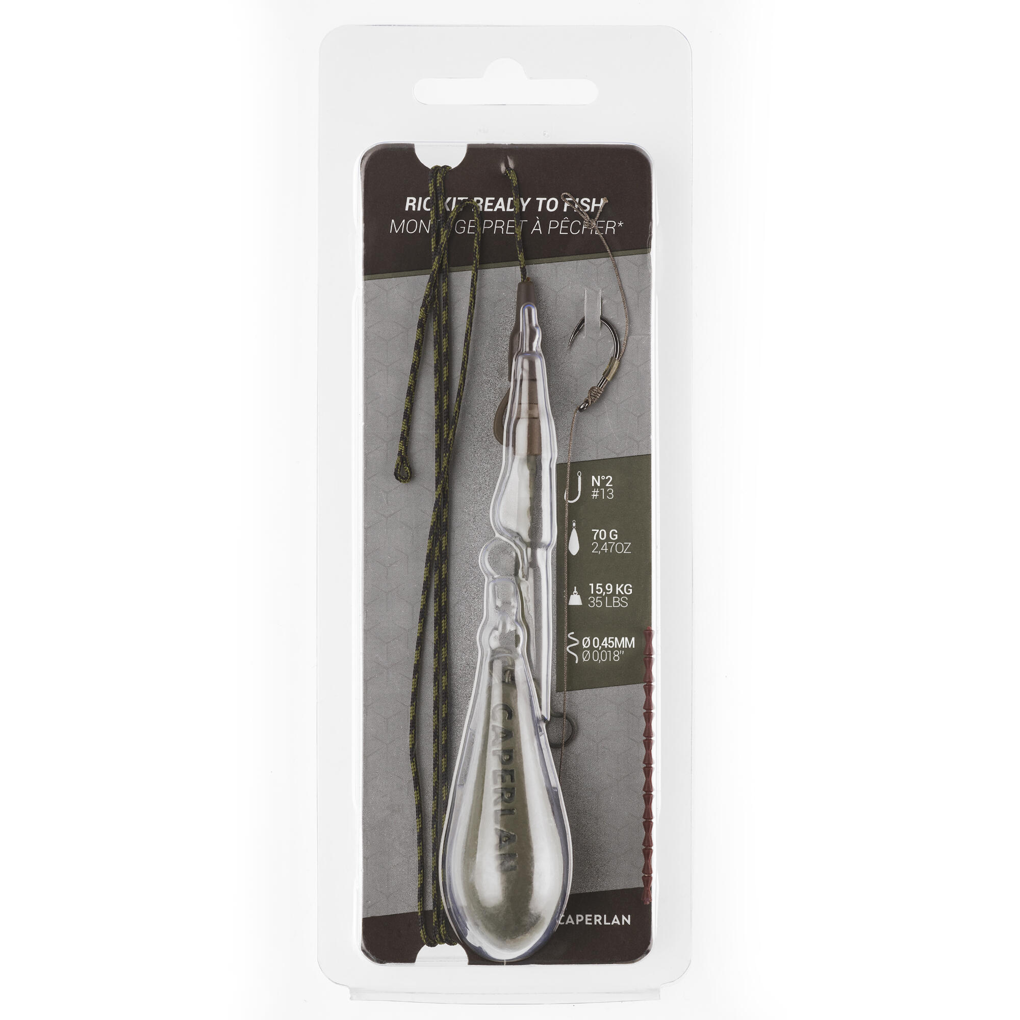 Зажим для монтажной оснастки Ready to Fish 70g H2 CAPERLAN - фото