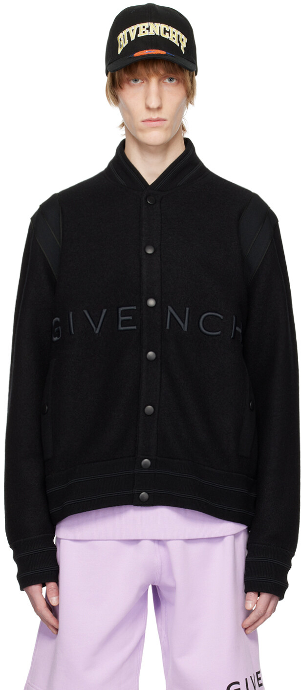 

Черный университетский бомбер Givenchy
